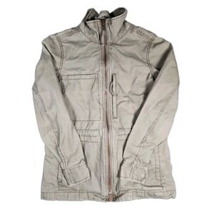 Madewell Fleet Jacket Womens Small Green Military Utility Field Coat C3394